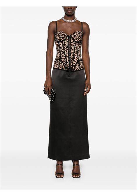 Beige printed corset top Giuseppe di morabito - women GIUSEPPE DI MORABITO | 04SSTO2680441425